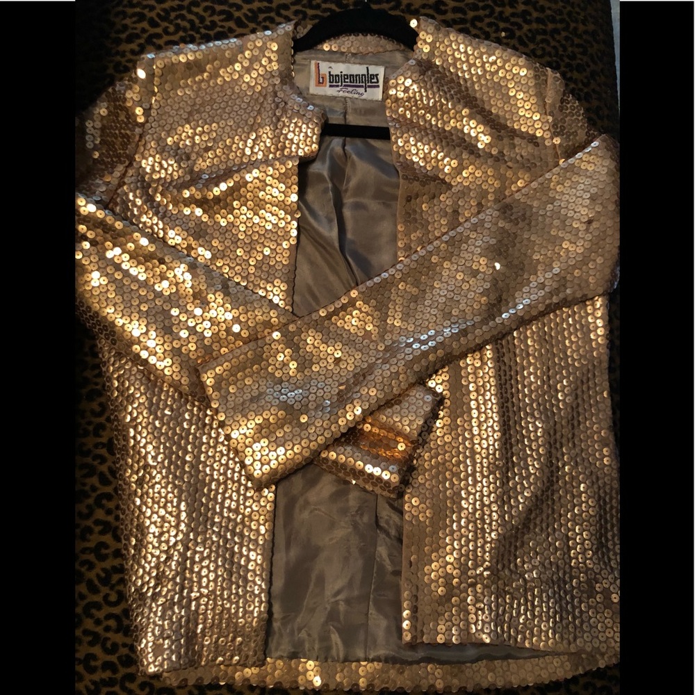 Vintage gold sequin jacket